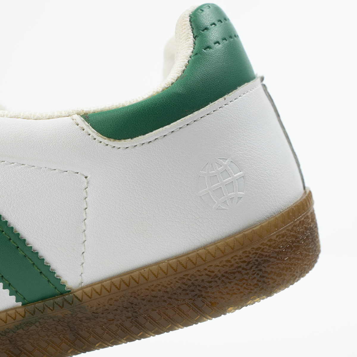 Adidas Samba – White / Green / Light Grey